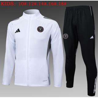 Chándal Inter Miami 2025/26 (White Long Zipper) - NIÑOS